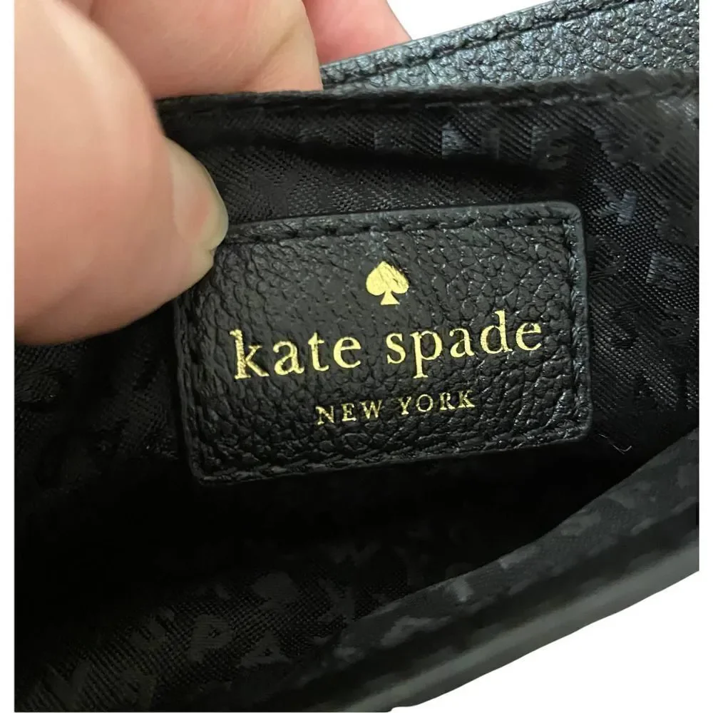 Kate Spade Primrose Hill Little Kaelin Crossbody Cream & Black Leather Bow
